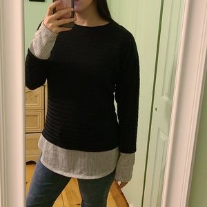 Black&Navy/Gray Striped Sweater